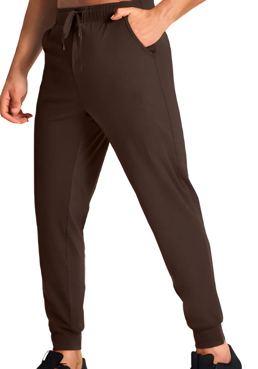 Men's loose casual trousers in polyester fabric available in multiple colours and sizes