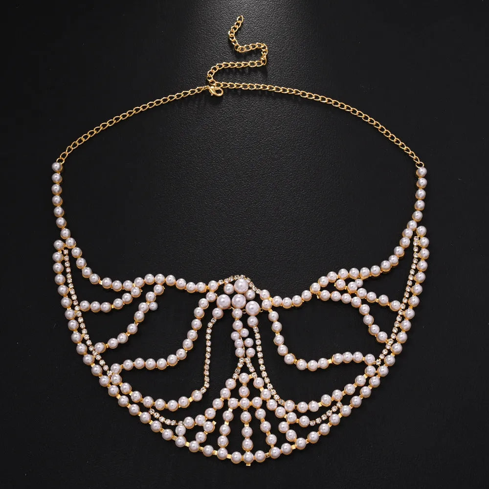 Geometric alloy party mask with electroplated gemstones in silver and gold colours
