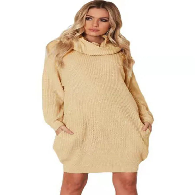 Lapel collar pullover sweater with chest pocket in imitation cashmere fabric
