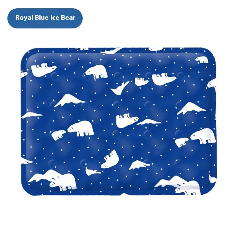 Summer cooling mat for dogs in polyester PVC, size XL, fantasy windmill design