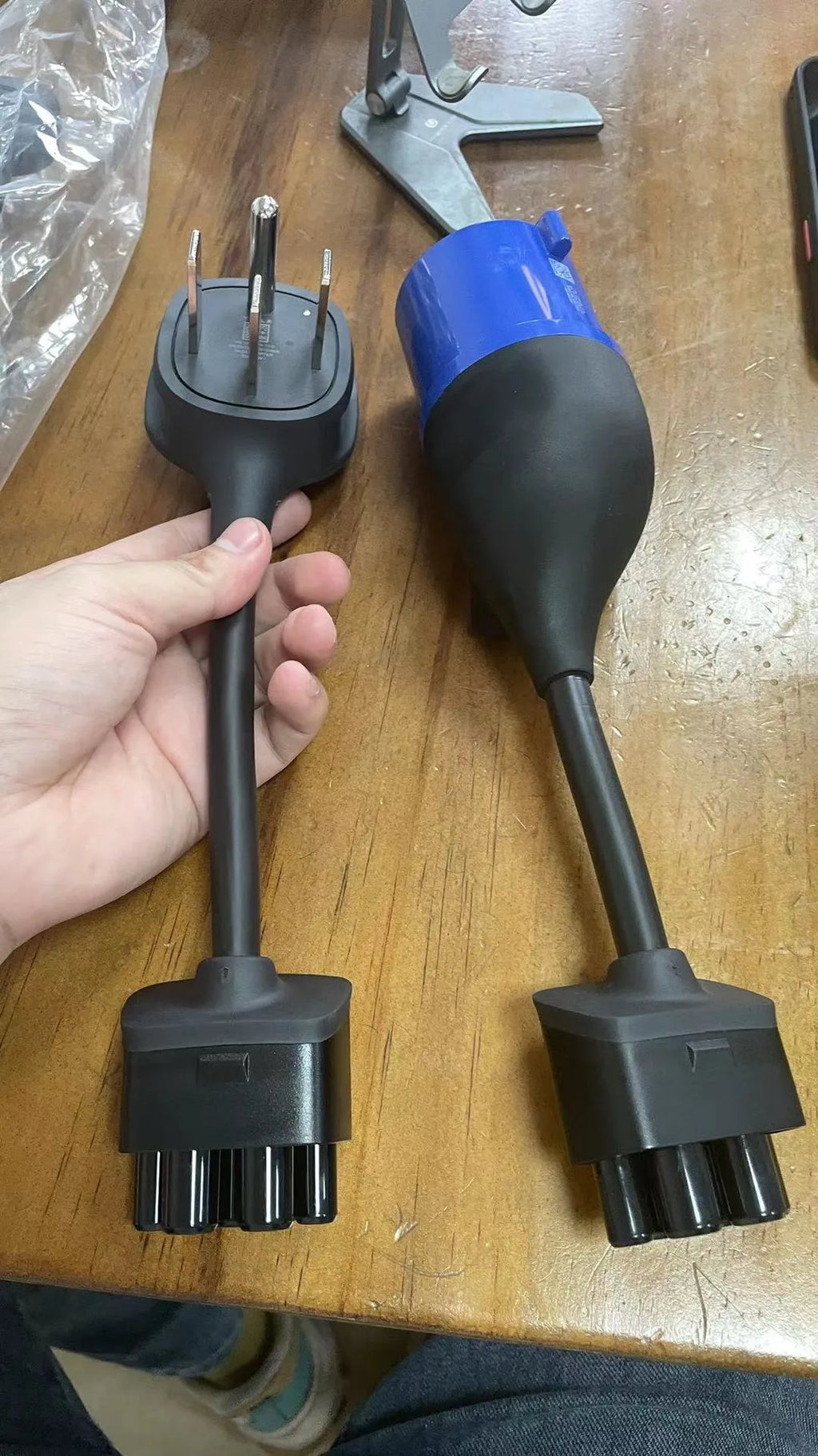 American standard adapter cable with car charger conversion wire showing 3.5mm diameter