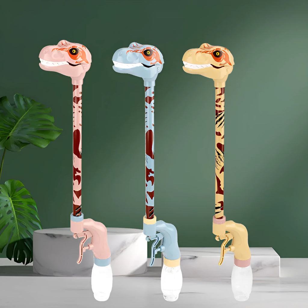 Long-necked dinosaur water gun toy in soft foam, 48cm size, children's summer squirt gun