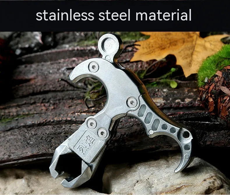 Zinc alloy archery release aid with a stainless steel trigger and adjustable wrist strap.