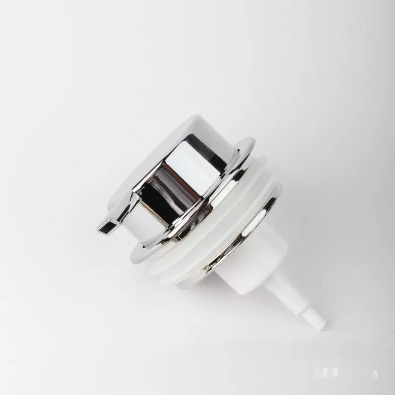 ABS plastic hand-push foam pump for facial cleanser in metallic finishes