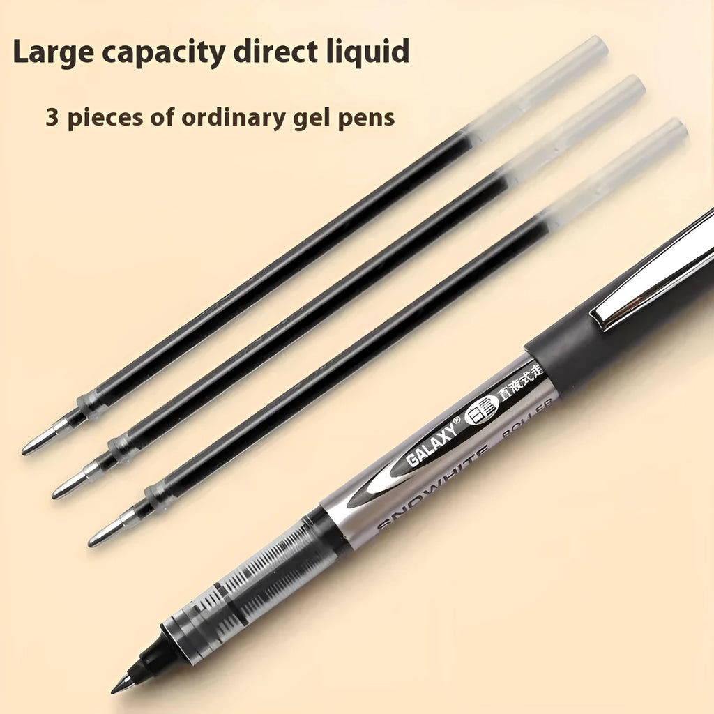 Water-based quick-drying signature pen with 0.5mm tip and plastic barrel in multiple ink colour options
