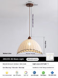 Retro fabric dining chandelier with iron frame, adjustable height 1.5m, three light colour options, for bedroom or clothing store