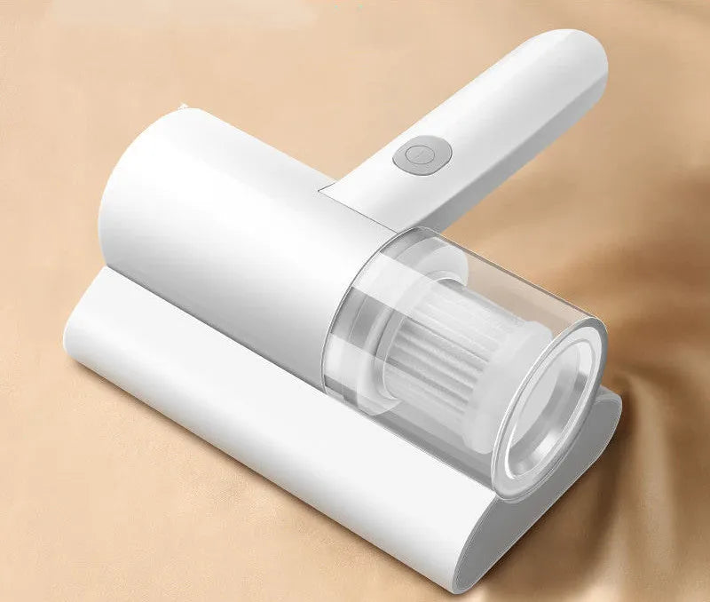 White wireless mite removal instrument with UV sterilization and 300W vacuum for household bed cleaning