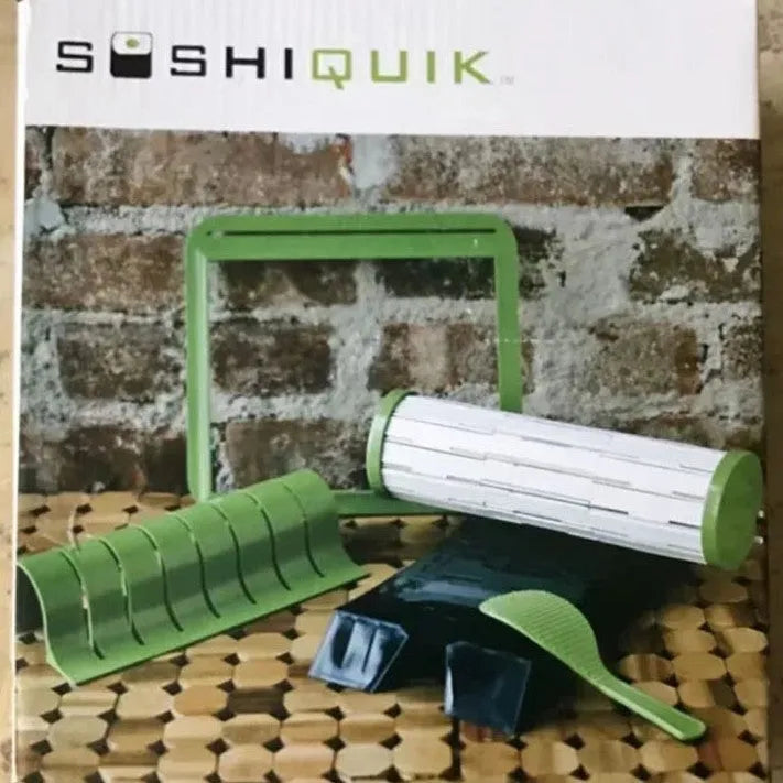 DIY simple sushi making machine with PP stainless steel build and 11 stainless steel wires in colour box packaging