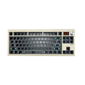 DIY mechanical keyboard kit with rotary knob and RGB backlight in compact ABS case