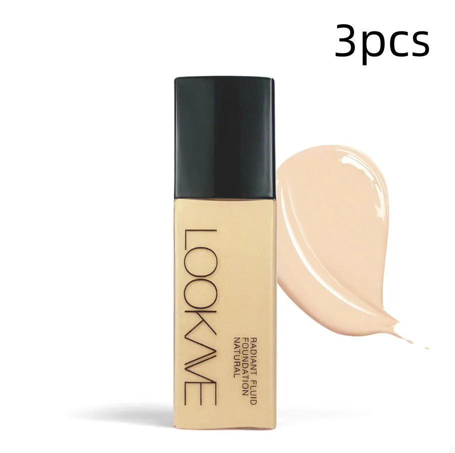 LOOKAVE matte liquid foundation bottle in Ivory White shade, 21g size