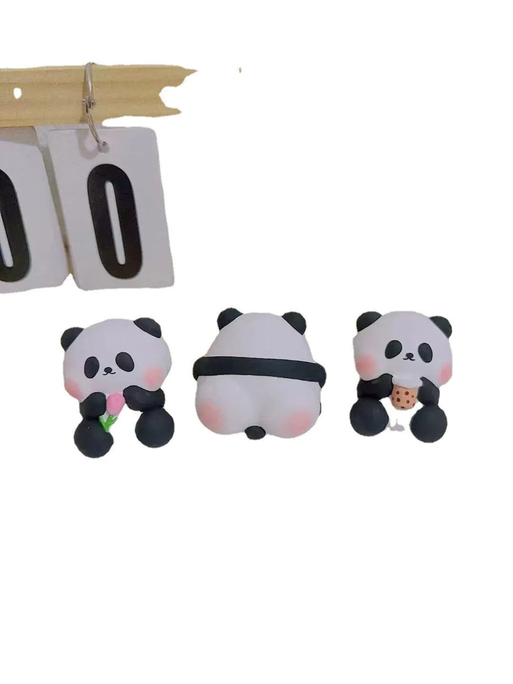 Cute panda character car vent perfume decoration clipped to automotive air vent