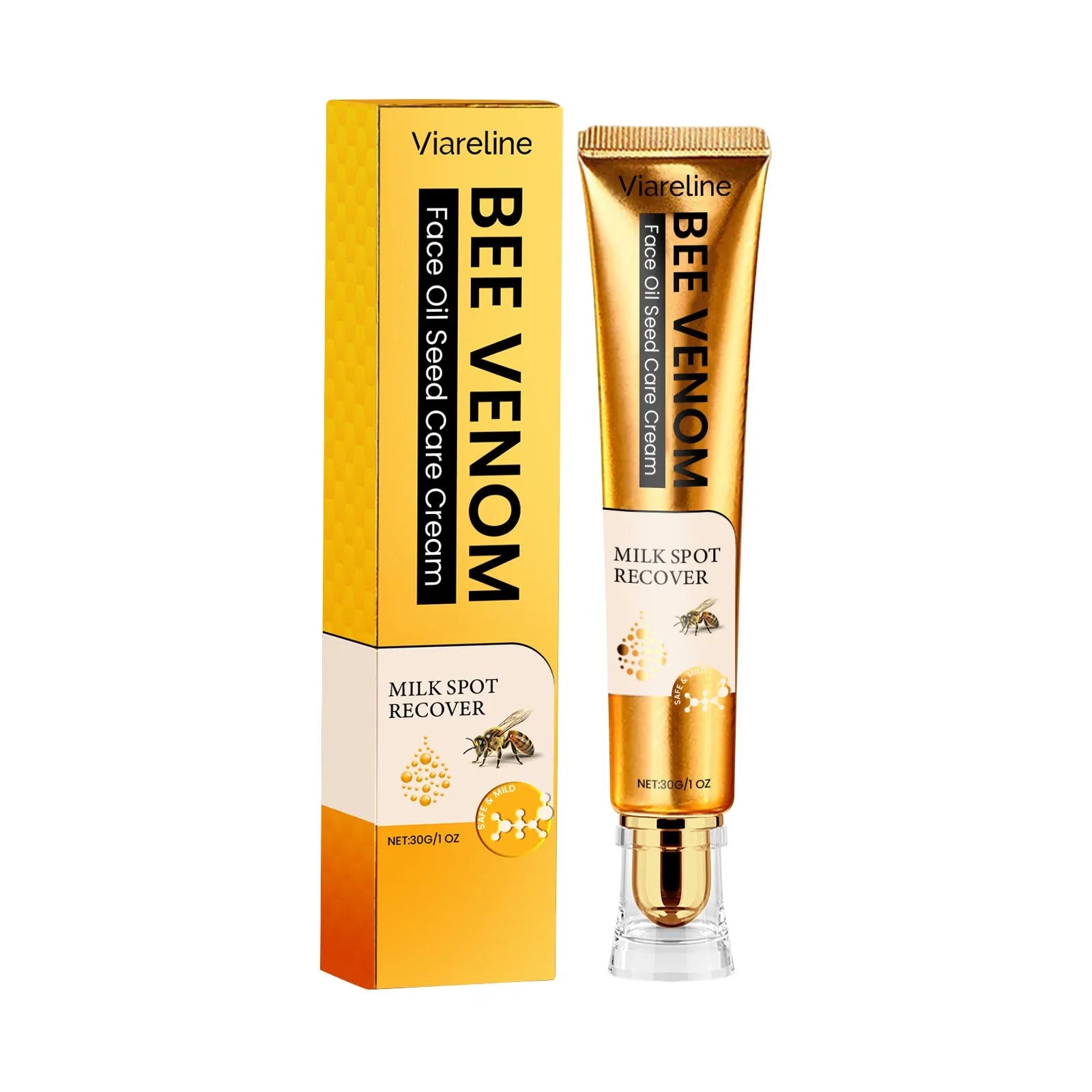 30g tube of facial neck cream with bee venom and milk extract formula