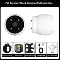 Pets Recorder pet tracker collar with GPS and 170° camera, lightweight and waterproof for dogs and cats
