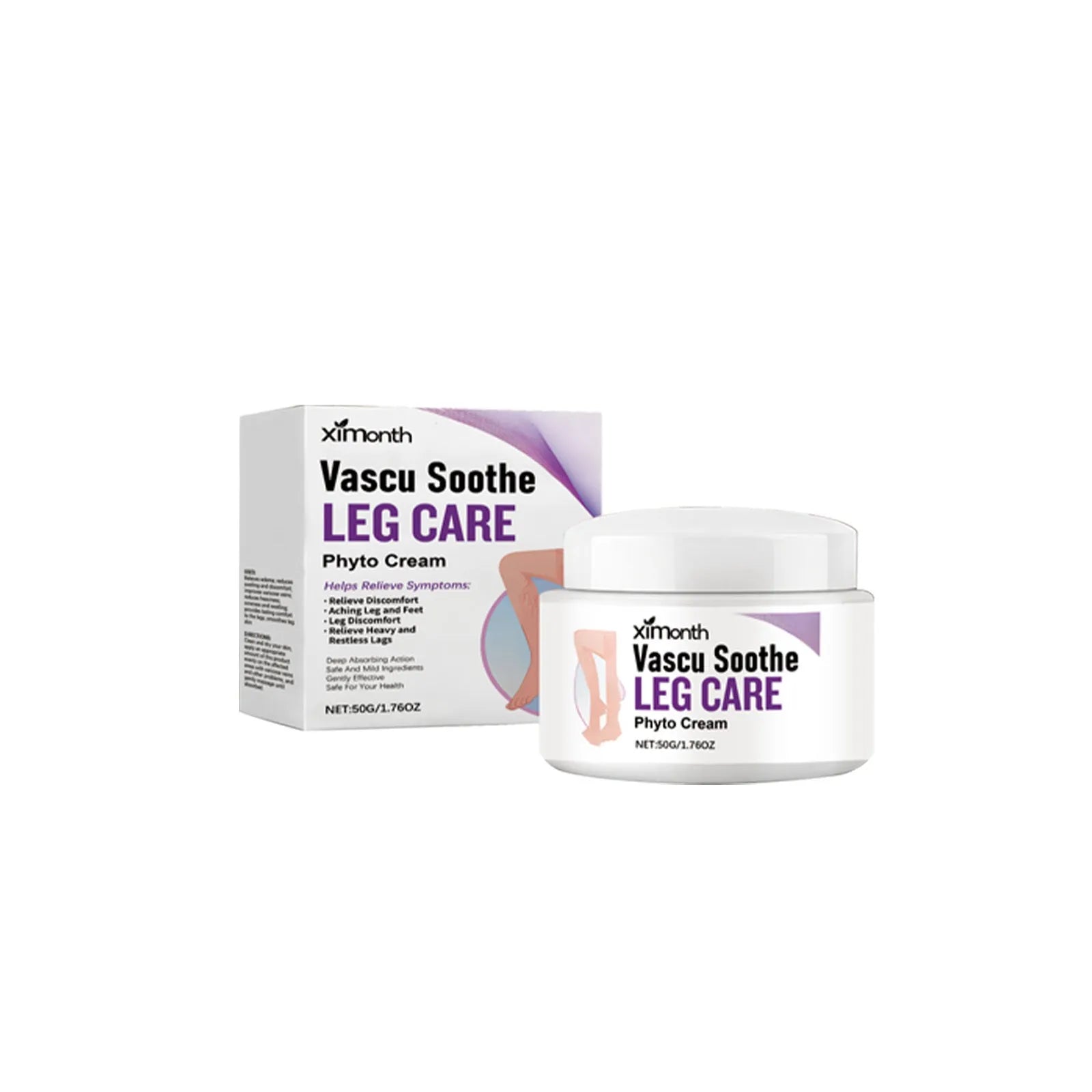 50g jar of lavender and mint massage cream for daily discomfort relief with moisturising benefits
