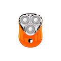 Electric magnetic suction floating three-blade shaver in piano black with floating cutter head