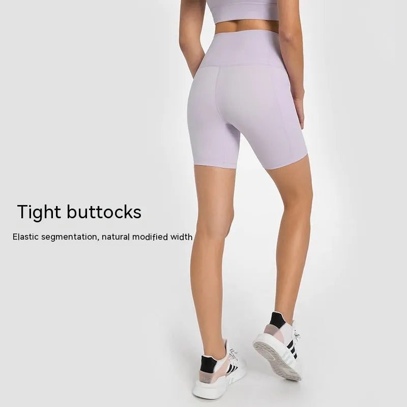 Women's black cotton blend sports shorts with super stretch for running and fitness