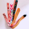 Children helmet streamer decorative ribbon in red for roller skating and ski helmets