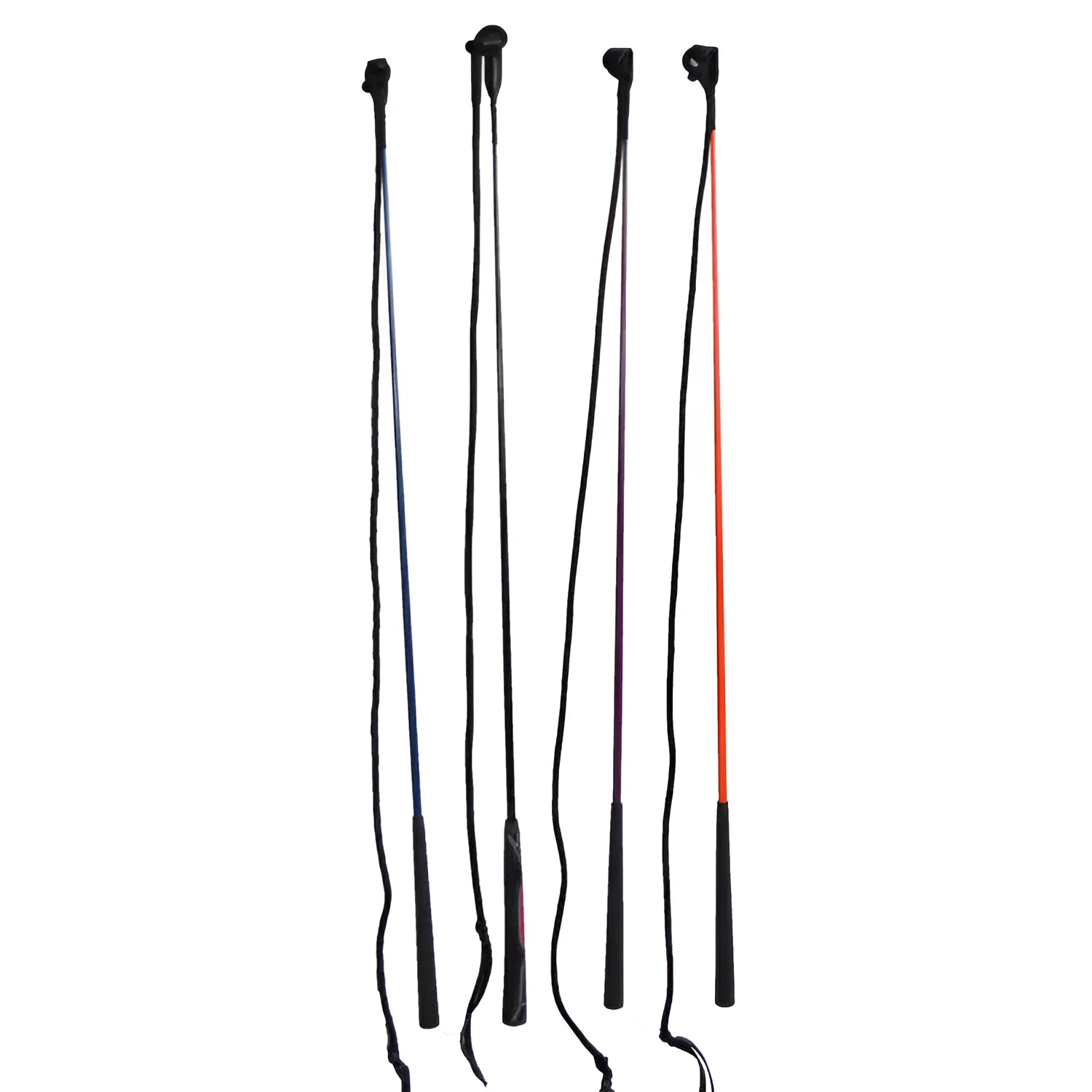 Advanced equestrian training whip with nylon fibreglass core and ergonomic handle
