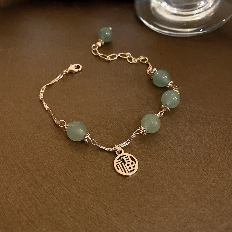 Baroque freshwater pearl bracelet with zircon accents geometric design women's gold colour