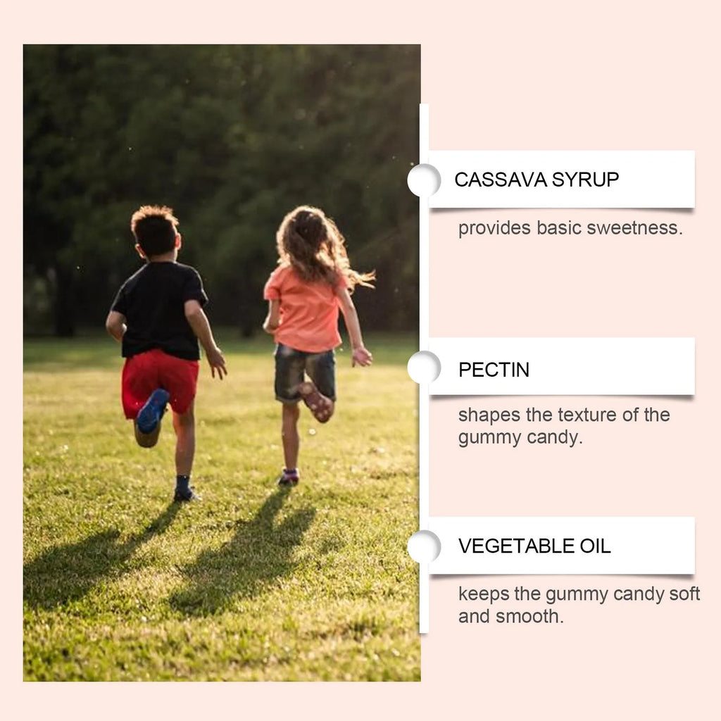 Pack of Body Care fruit-flavoured soft candy gummy dietary supplements, showing 60 chewable sweets.