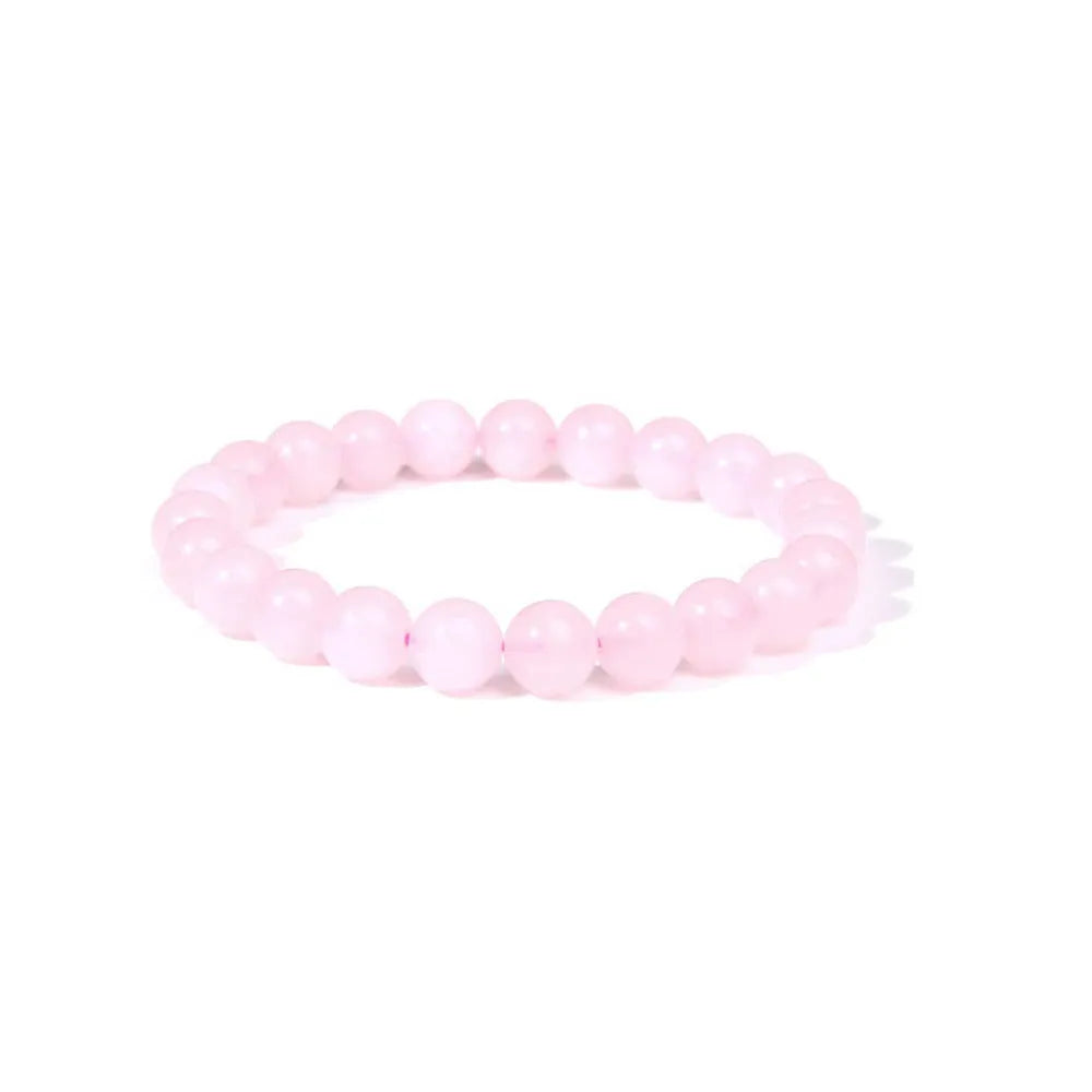 Handcrafted 8mm natural stone bead bracelet for girls with multiple agate colour beads