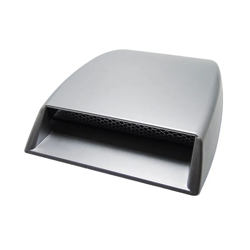 ABS plastic automobile decoration air inlet simulation vent in black, white, and silver colour options.