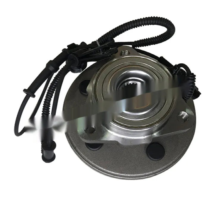 Black bearing steel wheel hub assembly for Ford Explorer with OE part numbers 515050 BR930456 1L24-1104AC 4L2Z1104AA