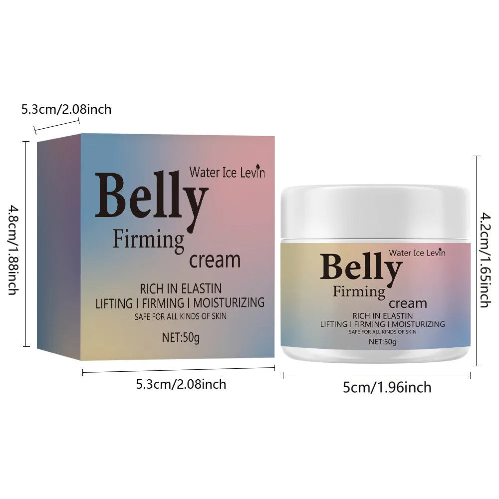 Moisturizing abdominal massage cream 50g in a colour box, body cream for universal skin types