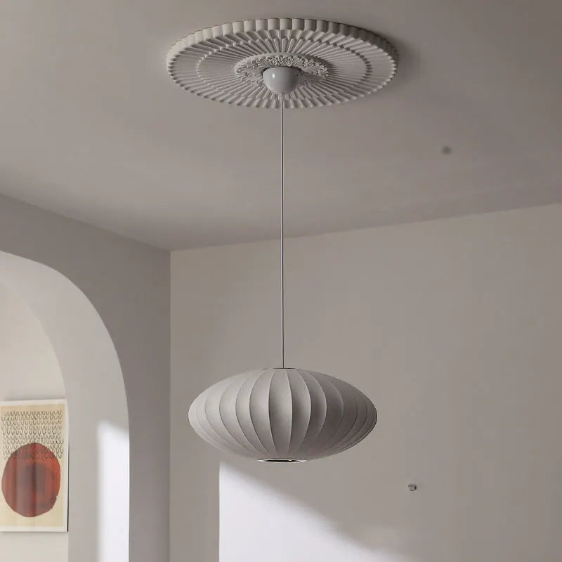 Flat iron LED chandelier 60cm warm light for dining room ceiling