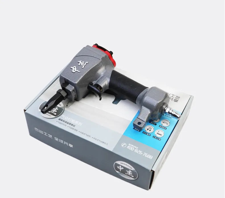 DK30 pneumatic metal sheet and fabric punching gun with air hose connection
