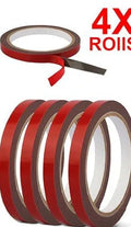 Red double car spread black gelatin sponge tape rolls, 10mm width on PE substrate, for indoor use