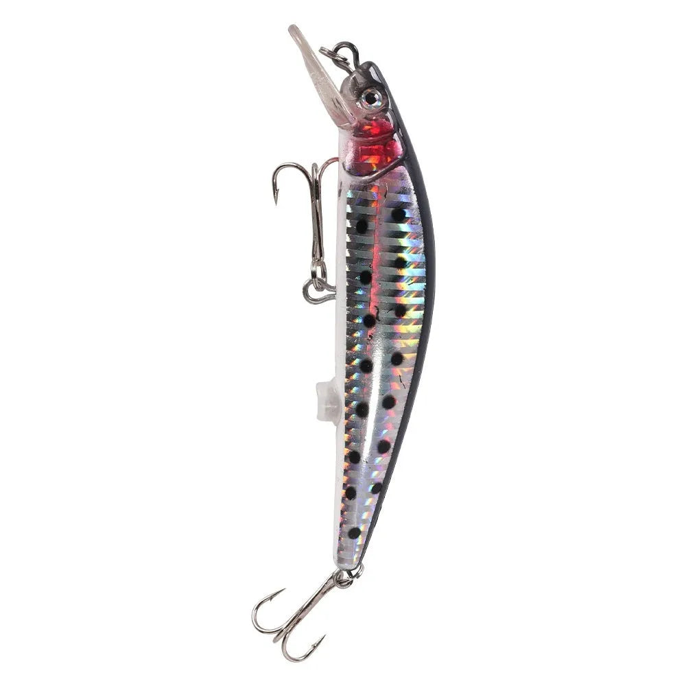 Colourful floating electric fishing bait with USB charger for night fishing applications