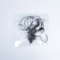 Cat toy with telescopic elastic rope hanging from door with plush mouse-shaped toy at bottom