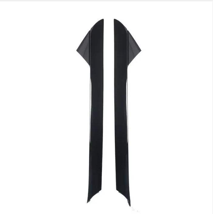Black front windshield decorative trim panel set for Ford vehicles
