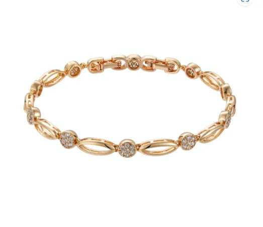 Golden hollow carved copper U-shaped bracelet for women with minimalist ins-style design