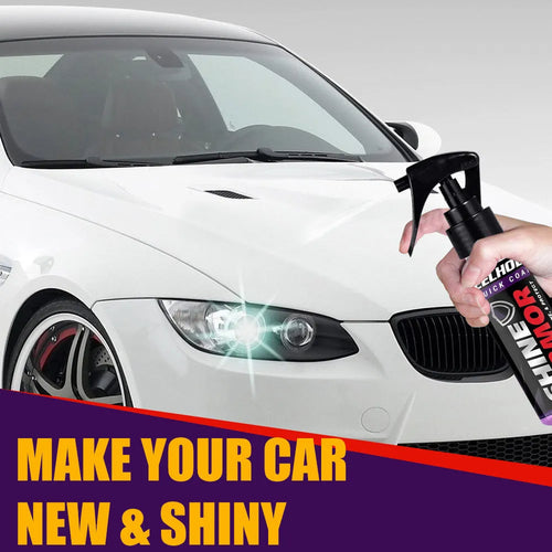 Purple automotive nano coating spray bottle for car paint maintenance in 30ml and 100ml sizes