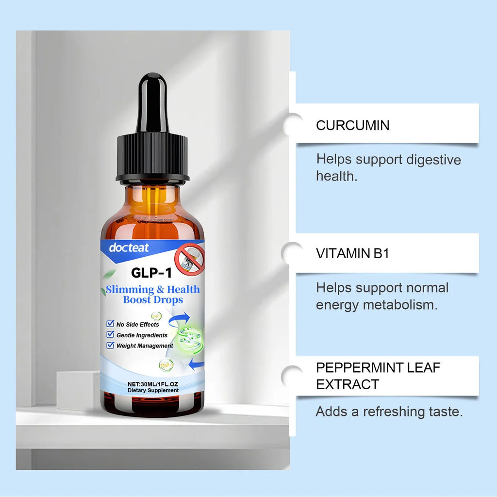 30ml bottle of Traditional Chinese Medicine intestinal care liquid drops with a dropper.