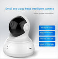 White wireless WiFi surveillance camera with 360-degree HD night vision and wall mount
