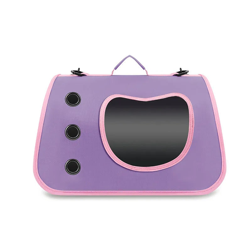 Crossbody pet carrier bag in Oxford cloth available in six colours with medium capacity