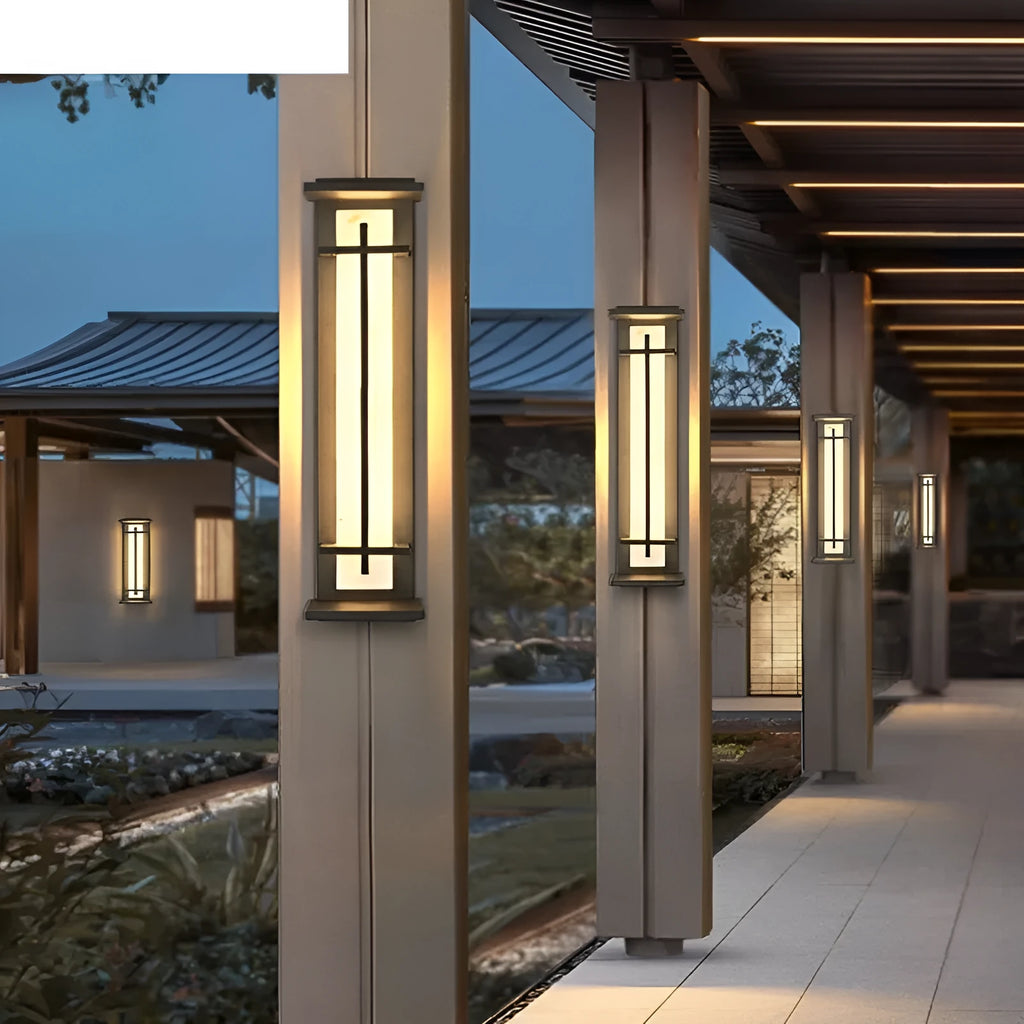 Strip wall lamp 50cm aluminium IP65 outdoor wall light for garden patio
