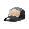 Men's quick-drying cotton polyester curved brim baseball cap in khaki, free size