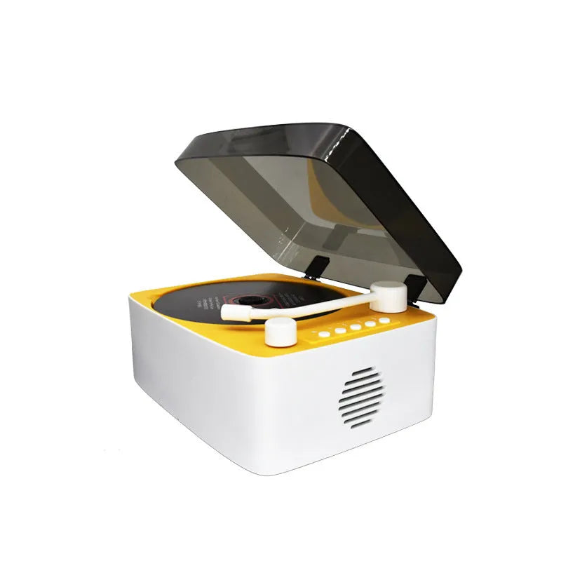 Portable multi-color CD player Bluetooth speaker in Youth Green with ABS casing and remote control