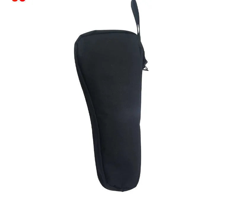 Black cloth storage bag for a mobile phone stabiliser and accessories