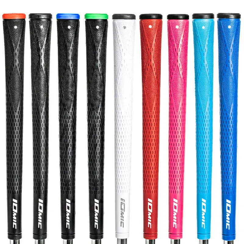 New golf club grip in TPE material, non-slip, available in multiple colours, on white background