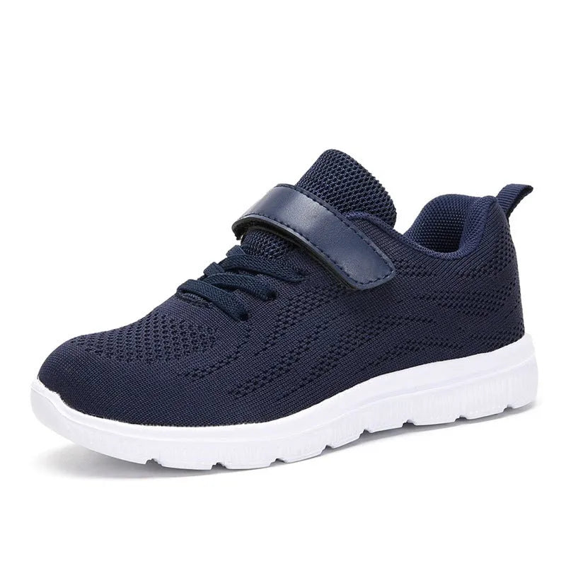 Adituo children's breathable flying shoes, lightweight casual sports shoes in plain design