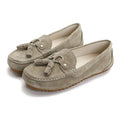 Soft bottom non-slip slip-on lofter flat pumps in black with rubber sole and shallow mouth design