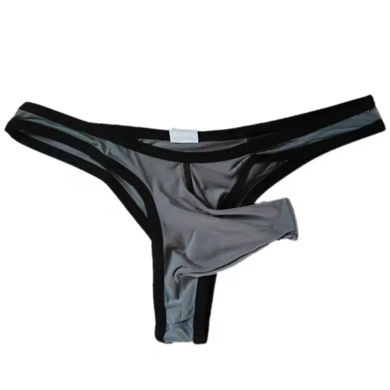Men's Ice Silk briefs in multiple colours showing elephant nose pouch design on a white background.