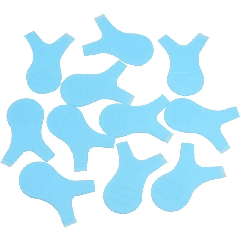 Silicone gasket set for eyelash planting false eyelash aid tool blue green pink rose red transparent