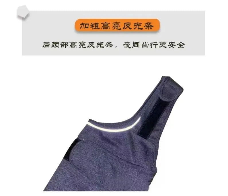 Heather Grey dog anxiety pressure vest and warm jacket in brocade cotton ponte de roma fabric.