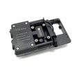 Black ABS plastic phone mounting bracket for BMW R1200GS and R1250GS motorcycles.
